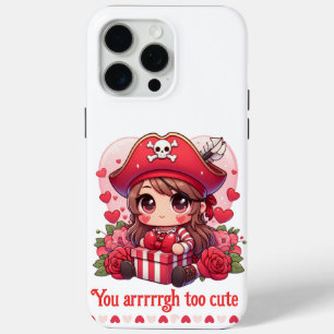 Schattigee Valentijnsdag piraat iPhone 15 Pro Max Hoesje