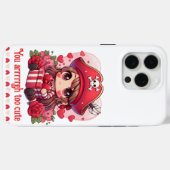 Schattigee Valentijnsdag piraat Case-Mate iPhone Case (Achterkant (horizontaal))