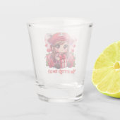 Schattigee Valentijnsdag piraat Shot Glas (Achterkant)
