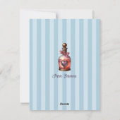 Schattigee Valentijnsdag Raccoon met een hart Feestdagenkaart (Achterkant)