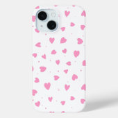 Schattigee Valentijnsdag Roze Harten iPhone / iPad Case-Mate iPhone Case (Achterkant)