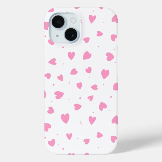 Schattigee Valentijnsdag Roze Harten iPhone / iPad Case-Mate iPhone Case (Achterkant)