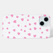 Schattigee Valentijnsdag Roze Harten iPhone / iPad Case-Mate iPhone Case (Achterkant (horizontaal))
