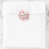 Schattigee Valentijnsdag suiker voor mijn thee Ronde Sticker (Tas)