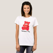 Schattigee Valentijnsdag Teddy Bear T-shirt - Perf (Voorkant volledig)
