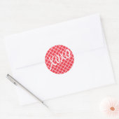 SCHATTIGEE VALENTIJNSDAG XOXO RONDE STICKER (Envelop)