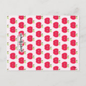 Schattigee Valentijnse Apple Class Feestdagenkaart (Achterkant)