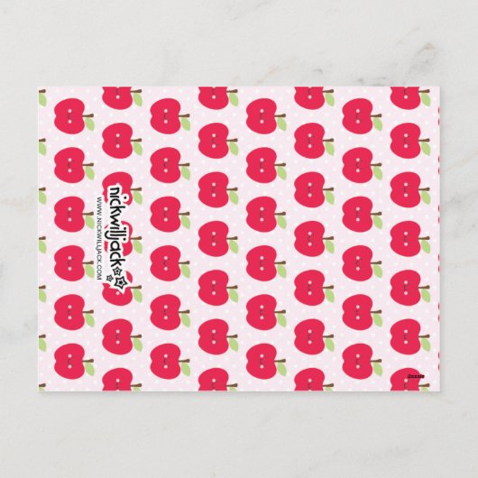 Schattigee Valentijnse Apple Class Feestdagenkaart (Achterkant)