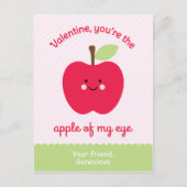 Schattigee Valentijnse Apple Class Feestdagenkaart (Voorkant)