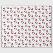 Schattigee Valentijnse Gnoom met een hartvormige b Cadeaupapier (Vlak)