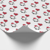 Schattigee Valentijnse Gnoom met een hartvormige b Cadeaupapier (Hoek)