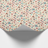 Schattigee Valentijnse hartenpatronen Cadeaupapier (Hoek)