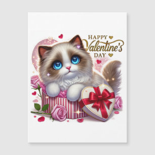 Schattigee Valentijnse Ragdoll Cat Magnetische Kaa
