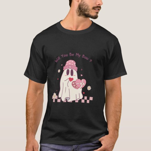 Schattigee Valentijnse Snoep Ghost zal je mijn Boo T-shirt (Voorkant)