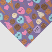 Schattigee Valentijnse Snoepgoed Tissue Papier (Detail)