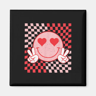 Schattigee Valentijnse Vibes Smile Face Valentijns Magneet