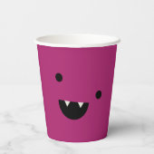 Schattigee vampier Halloween Papieren Bekers (Achterkant)