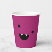 Schattigee vampier Halloween Papieren Bekers (Voorkant)