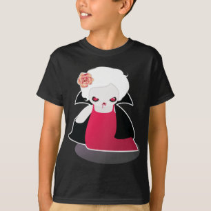 Schattigee Vampier Halloween Shirt - Meisjes shirt