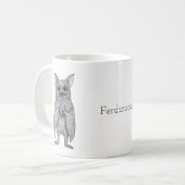 Schattigee Vampier Vleermuis met Koffie Grappige a Koffiemok (Voorkant links)