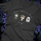 Schattigee Vampier, Weerwolf en Ghost Halloween T-shirt