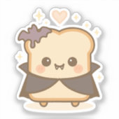 Schattigee vampiertoast sticker (Voorkant)