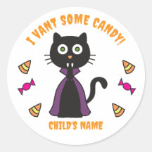 Schattigee Vampire Cat Stickers