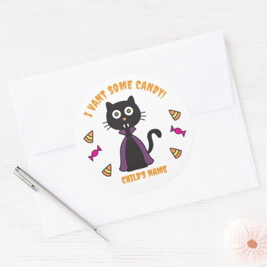 Schattigee Vampire Cat Stickers (Envelop)