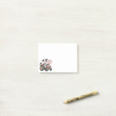 Schattigee Varken Koe Boerderij Dierentractor Post-it® Notes (Op bureau)