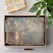 Schattigee Varken Waterverf Victoriaans Steampunk Tissuepapier (Geschenk)