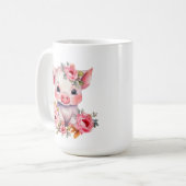 Schattigee varkens Monogram toevoegen Koffiemok (Voorkant links)