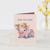 Schattigee varkensliefhebbers Bericht toevoegen Kaart (Gele Bloem)