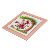 Schattigee varkensliefhebbers Land Tegeltje (Zijkant)