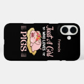 Schattigee varkensliefhebbers woordkunst Case-Mate iPhone case (Achterkant (horizontaal))
