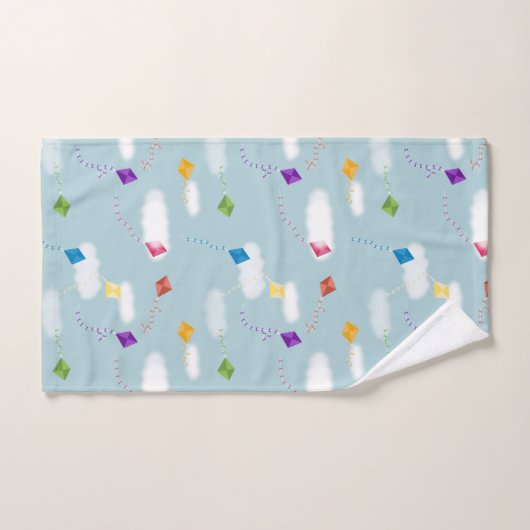 Schattigee veelkleurige Flying Kites Kinder Bad Handdoek (Handdoek)