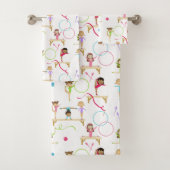 Schattigee veelkleurige gymnastiek Kinder Bad Handdoek (Insitu)