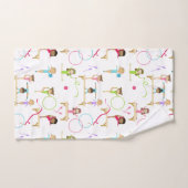 Schattigee veelkleurige gymnastiek Kinder Bad Handdoek (Handdoek)