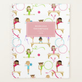 Schattigee veelkleurige gymnastiek Kinder meisje j Planner (Voorkant)