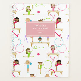 Schattigee veelkleurige gymnastiek Kinder meisje j Planner