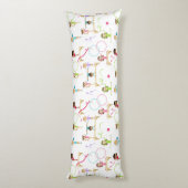 Schattigee veelkleurige gymnastiek Kinder Patroon Lichaamskussen (Achterkant (Verticaal))