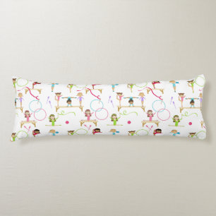 Schattigee veelkleurige gymnastiek Kinder Patroon Lichaamskussen