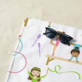 Schattigee veelkleurige gymnastiek Kinder Strandlaken (In situ)