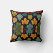 Schattigee veelkleurige Leaf's Kussen (Achterkant)