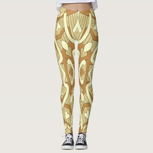Schattigee veelkleurige naadloze "Ratti_Creative_A Leggings (Voorkant)
