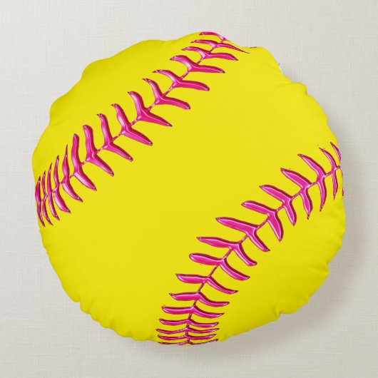 Schattigee veelkleurige ronde softbal Sierkussen Rond Kussen (Achterkant)