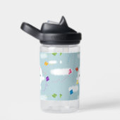 Schattigee veelkleurige vliegers Kinder monogram Waterfles (Rechts)