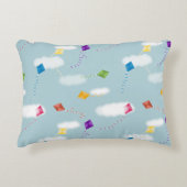 Schattigee veelkleurige vliegers Kinder Patroon Accent Kussen (Voorkant)