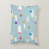 Schattigee veelkleurige vliegers Kinder Patroon Accent Kussen (Achterkant (Verticaal))