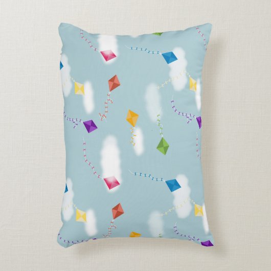 Schattigee veelkleurige vliegers Kinder Patroon Accent Kussen (Voorkant(Verticaal))