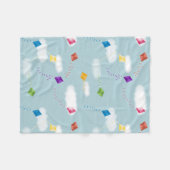 Schattigee veelkleurige vliegers Kinder Patroon Fleece Deken (Voorkant (Horizontaal))